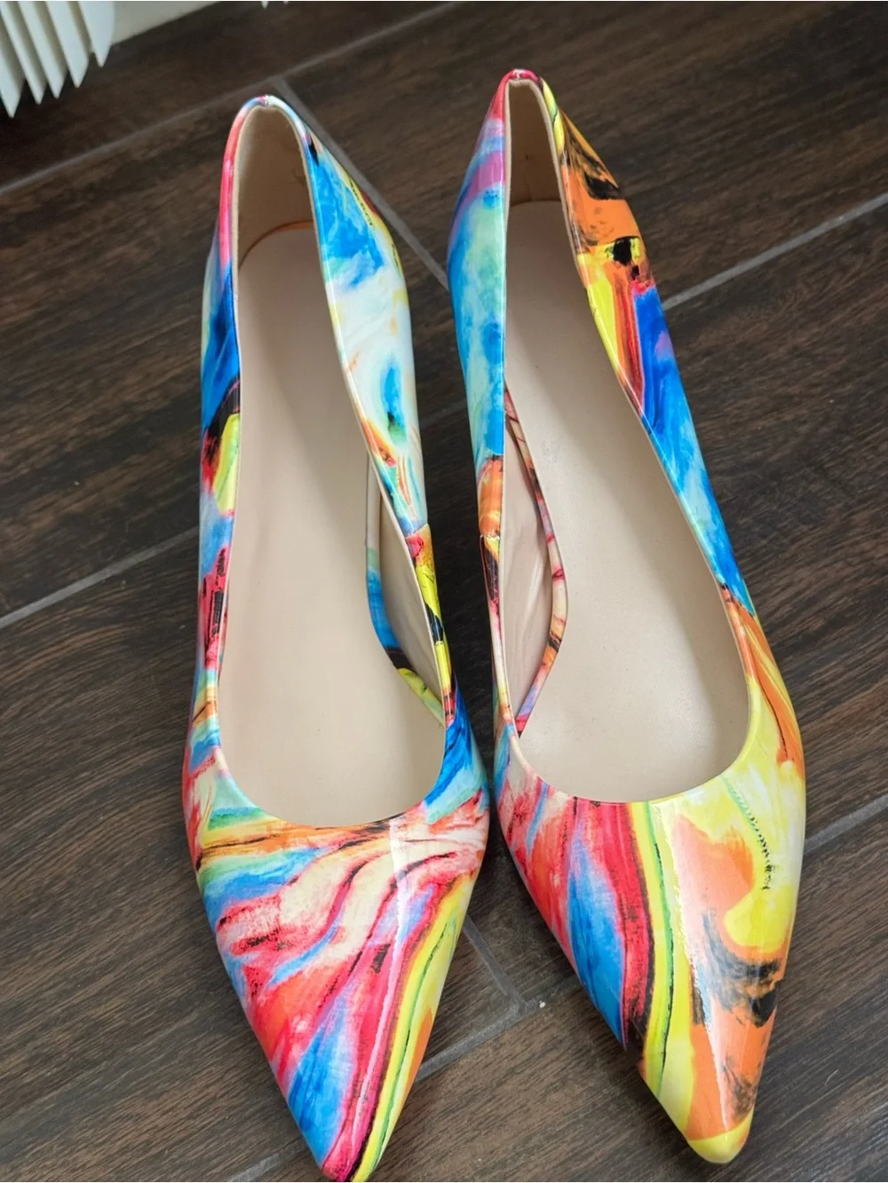 Pointed Toe Gradient Stone Stiletto Pumps NWOT SZ 15